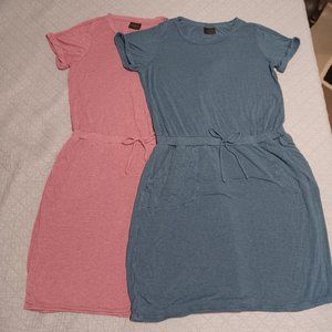 2 t-shirt dresses women's larges comfy super soft lounge wear 32Degrees Cool